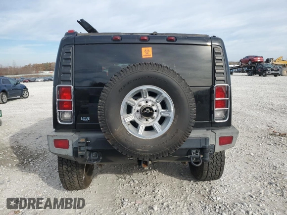 2005 Hummer H2 SUV with VIN 5GRGN23U05H123119, listed as a Copart auction lot 77662674 with 0 mi miles and Clean Title. Bid and sale history available at carsss.com. Image 6.