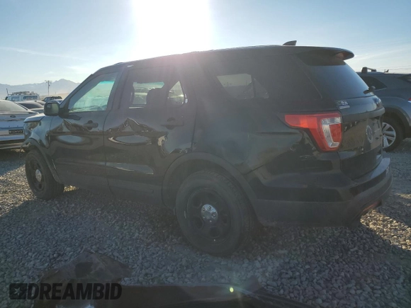 2016 Ford Utility Police Interceptor with VIN 1FM5K8AR4GGC07998, listed as a Copart auction lot 81365434 with 0 mi miles and Salvage Title. Bid and sale history available at carsss.com. Image 2.
