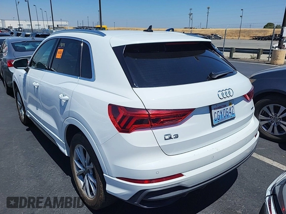 2023 Audi Q3 S line Premium with VIN WA1DECF37P1081194, listed as a IAAI auction lot 42796405 with 58,808 mi miles and . Bid and sale history available at DreamBid. Image 23.