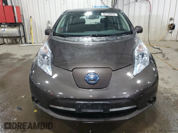 2016 Nissan LEAF SL with VIN 1N4BZ0CP3GC302114, listed as a Copart auction lot 48180035 with 55,999 mi miles and Salvage Title. Bid and sale history available at carsss.com. Image 5.