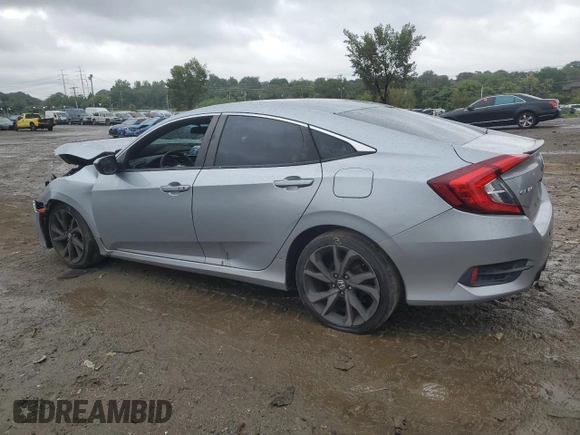 2019 Honda Civic Sport with VIN 2HGFC2F80KH583583, listed as a Copart auction lot 72145774 with 61,228 mi miles and Salvage title. Bid and sale history available at DreamBid. Image 2.