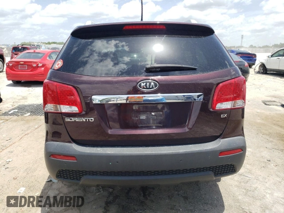 2012 Kia Sorento EX with VIN 5XYKU3A61CG206556, listed as a Copart auction lot 60078035 with Not provided miles and Salvage title. Bid and sale history available at DreamBid. Image 6.