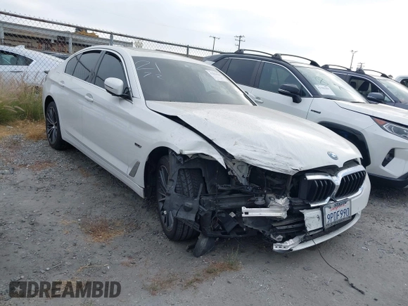 2023 BMW 5 Series 530e with VIN WBA13AG02PCN16602, listed as a IAAI auction lot 42394701 with Not provided miles and . Bid and sale history available at DreamBid. Image 1.