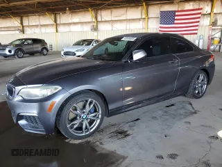 2015 BMW 2 Series M235i with VIN WBA1J7C59FV253506, listed as a Copart auction lot 49506005 with 73,628 mi miles and Clean Title. Bid and sale history available at carsss.com. Image 1.