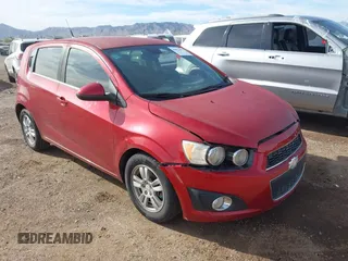 2013 Chevrolet Sonic LT with VIN 1G1JC6SB9D4113711, listed as a IAAI auction lot 41823182 with 116,711 mi miles. Bid and sale history available at carsss.com. Image 1.