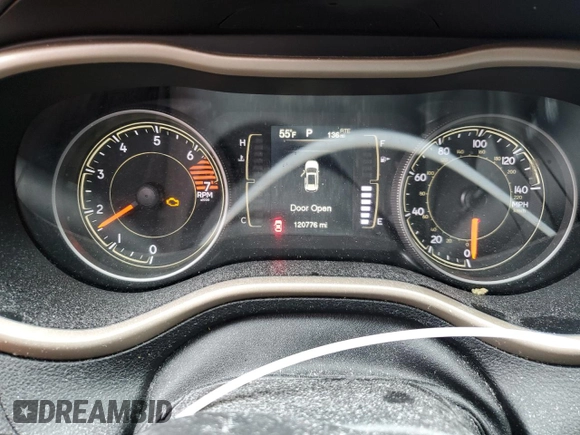 2018 Jeep Cherokee Latitude with VIN 1C4PJLCBXJD577610, listed as a Copart auction lot 55740775 with 120,776 mi miles and Salvage title. Bid and sale history available at DreamBid. Image 9.