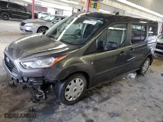 2019 Ford Transit Connect Wagon XLT with VIN NM0GE9F27K1415968, listed as a Copart auction lot 47727415 with 0 mi miles and Salvage Title. Bid and sale history available at carsss.com. Image 1.
