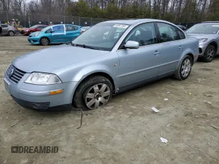 2003 Volkswagen Passat GLX z VIN WVWRH63B03P438156, wystawiony jako Copart lot #44867355 z przebiegiem 227 762 mil mil oraz Szkoda całkowita • Salvage title. Historia ofert i sprzedaży dostępna na DreamBid. Obrazek 1.