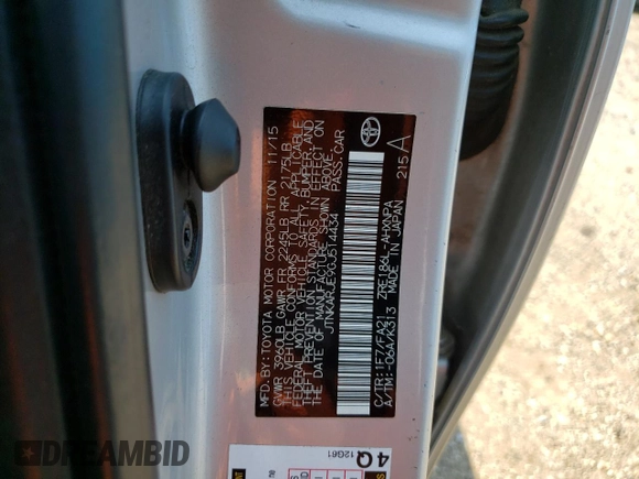 2016 Scion iM with VIN JTNKARJE9GJ514434, listed as a Copart auction lot 66080634 with 111,075 mi miles and Salvage Title. Bid and sale history available at carsss.com. Image 12.