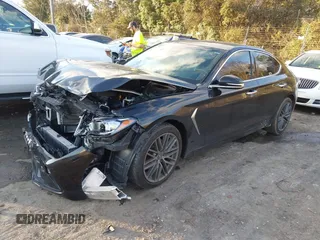 2019 Genesis G70 Advanced with VIN KMTG64LA7KU027220, listed as a IAAI auction lot 41133708 with 50,987 mi miles and . Bid and sale history available at DreamBid. Image 2.
