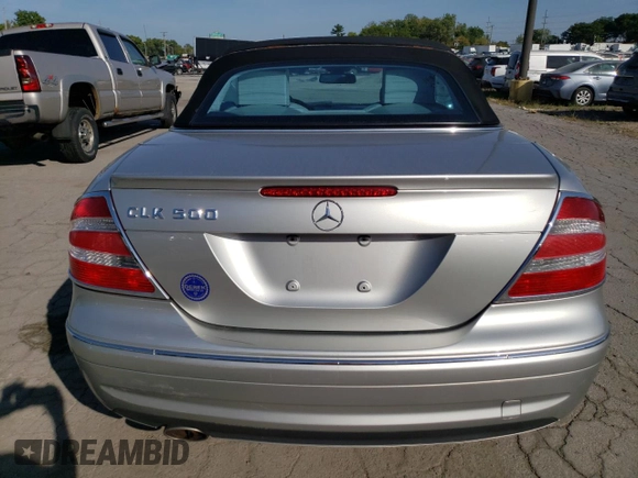 2005 Mercedes-Benz CLK 500 with VIN WDBTK75G45T048451, listed as a Copart auction lot 71526504 with 112,668 mi miles and Salvage Title. Bid and sale history available at DreamBid. Image 6.