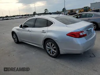 2013 Infiniti M37 with VIN JN1BY1AR7DM604599, listed as a Copart auction lot 71824994 with 0 mi miles and Salvage Title. Bid and sale history available at carsss.com. Image 2.