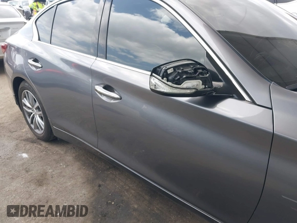2021 Infiniti Q50 Pure with VIN JN1EV7AP3MM704464, listed as a IAAI auction lot 41915813 with 28,596 mi miles and . Bid and sale history available at DreamBid. Image 6.
