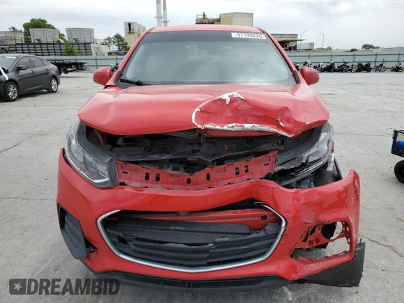 2020 Chevrolet Trax LS with VIN KL7CJKSB3LB350166, listed as a Copart auction lot 57199225 with 107,728 mi miles and Salvage title. Bid and sale history available at DreamBid. Image 5.