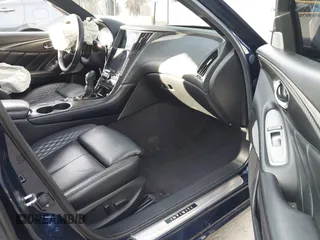 2021 Infiniti Q50 Red Sport 400 with VIN JN1FV7DPXMM850652, listed as a IAAI auction lot 41252436 with 48,380 mi miles and . Bid and sale history available at DreamBid. Image 5.