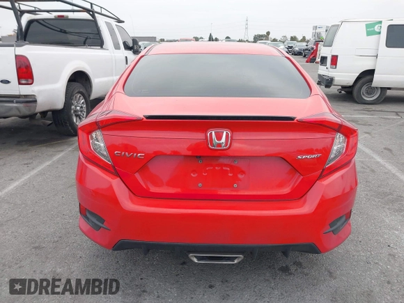2019 Honda Civic Sport with VIN 2HGFC2F8XKH585650, listed as a IAAI auction lot 42043354 with 116,412 mi miles and . Bid and sale history available at DreamBid. Image 16.