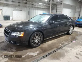 2013 Audi A8 L 3.0L with VIN WAURGAFD1DN000436, listed as a Copart auction lot 44382755 with 138,900 mi miles and Salvage Title. Bid and sale history available at carsss.com. Image 1.
