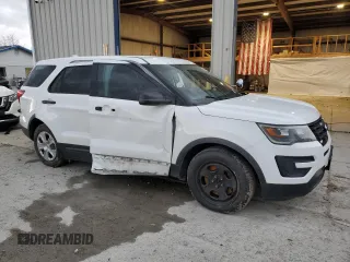 2017 Ford Police Interceptor Utility z VIN 1FM5K8ARXHGC35340, wystawiony jako Copart lot #54692385 z przebiegiem Nie podano mil oraz Szkody całkowita. Historia ofert i sprzedaży dostępna na DreamBid. Obrazek 4.