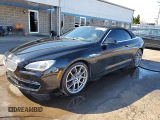 2012 BMW 6 Series 650i with VIN WBALZ3C57CDL73218, listed as a Copart auction lot 49639975 with 54,408 mi miles and Salvage Title. Bid and sale history available at carsss.com. Image 1.