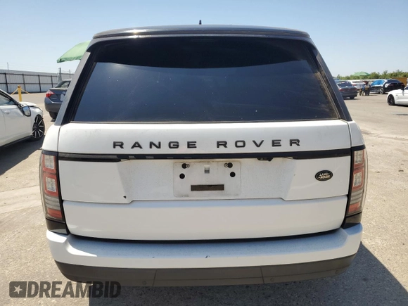 2016 Land Rover Range Rover with VIN SALGR2VFXGA265857, listed as a Copart auction lot 61503835 with 80,488 mi miles and Clean title. Bid and sale history available at DreamBid. Image 6.