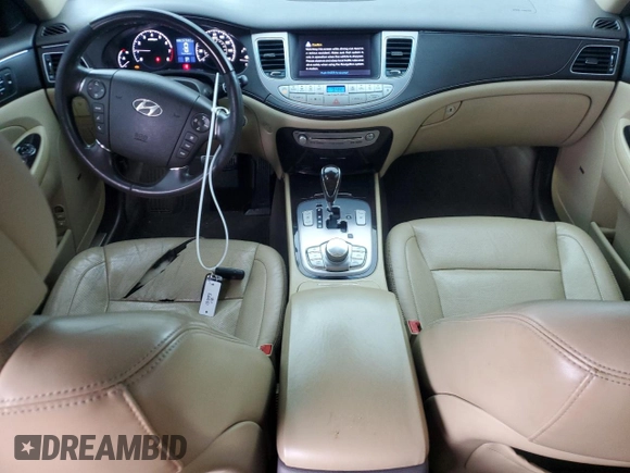 2011 Hyundai Genesis with VIN KMHGC4DF9BU140454, listed as a Copart auction lot 49288325 with 157,544 mi miles and Salvage Title. Bid and sale history available at DreamBid. Image 8.