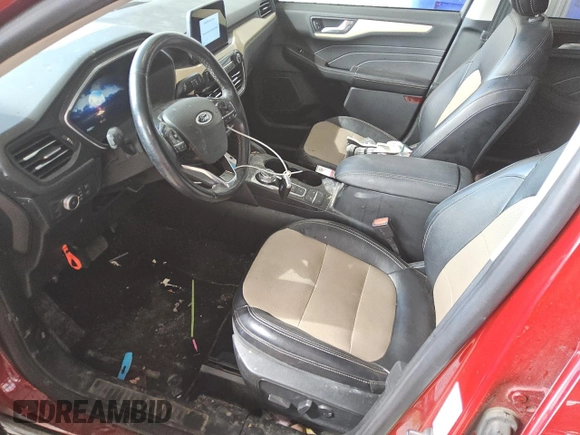 2021 Ford Escape Titanium with VIN 1FMCU9J94MUA31359, listed as a Copart auction lot 55424035 with 71,346 mi miles and Clean title. Bid and sale history available at DreamBid. Image 7.