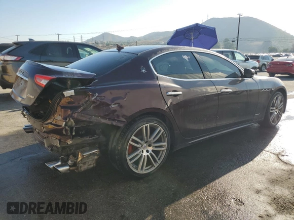 2018 Maserati Ghibli GranSport with VIN ZAM57XSSXJ1290876, listed as a Copart auction lot 73036224 with 50,344 mi miles and Clean Title. Bid and sale history available at carsss.com. Image 3.