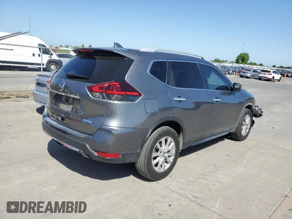 2019 Nissan Rogue SV with VIN 5N1AT2MT6KC717527, listed as a Copart auction lot 53943765 with 82,528 mi miles and Salvage Title. Bid and sale history available at DreamBid. Image 3.
