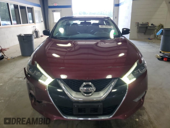 2017 Nissan Maxima SL with VIN 1N4AA6AP5HC437377, listed as a Copart auction lot 60125275 with 73,377 mi miles and Salvage title. Bid and sale history available at DreamBid. Image 5.