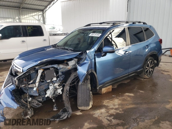 2021 Subaru Forester Limited z VIN JF2SKAUC7MH566372, wystawiony jako Copart lot #86519184 z przebiegiem Nie podano mil oraz Szkoda całkowita • Salvage title. Historia ofert i sprzedaży dostępna na DreamBid. Obrazek 1.