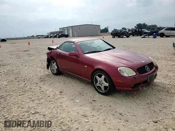 1999 Mercedes-Benz SLK-Class with VIN WDBKK47F0XF132802, listed as a Copart auction lot 69818544 with 123,026 mi miles and Salvage Title. Bid and sale history available at carsss.com. Image 11.