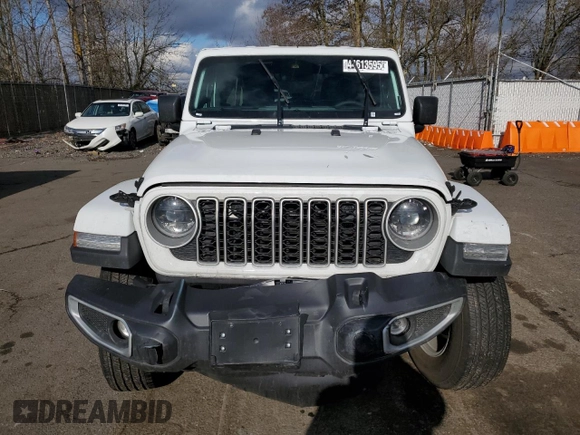 2025 Jeep Wrangler Sahara with VIN 1C4PJXENXSW506251, listed as a Copart auction lot 44613595 with 3,917 mi miles and Clean Title. Bid and sale history available at DreamBid. Image 5.