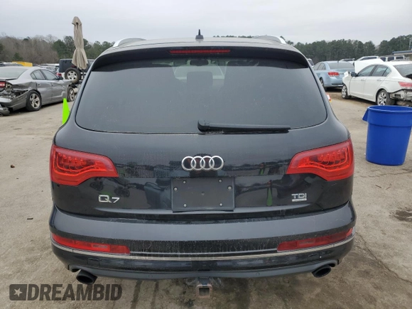 2012 Audi Q7 Premium Plus with VIN WA1LMAFEXCD009290, listed as a Copart auction lot 44557585 with 156,817 mi miles and Clean title. Bid and sale history available at DreamBid. Image 6.