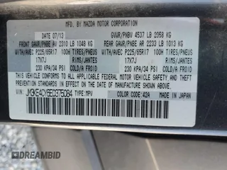 2014 Mazda CX-5 Touring with VIN JM3KE4CY6E0375084, listed as a Copart auction lot 46344065 with 143,828 mi miles and Salvage Title. Bid and sale history available at carsss.com. Image 15.