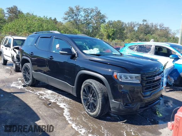 2022 GMC Acadia SLT with VIN 1GKKNMLS5NZ117143, listed as a IAAI auction lot 40665874 with 48,298 mi miles. Bid and sale history available at carsss.com. Image 1.