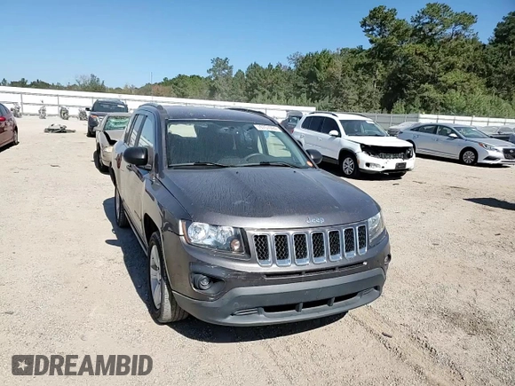 2017 Jeep Compass Sport with VIN 1C4NJCBA2HD147418, listed as a Copart auction lot 76757094 with 125,947 mi miles and Salvage Title. Bid and sale history available at carsss.com. Image 12.