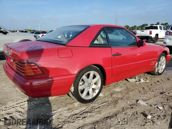 1997 Mercedes-Benz SL 500 z VIN WDBFA63F1VF151359, wystawiony jako Copart lot #76164124 z przebiegiem 98 760 mil mil oraz Czysty tytuł • Clean title. Historia ofert i sprzedaży dostępna na DreamBid. Obrazek 3.