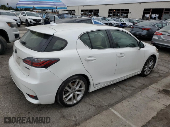 2017 Lexus CT with VIN JTHKD5BH3H2280282, listed as a Copart auction lot 52647815 with 82,370 mi miles and Clean Title. Bid and sale history available at carsss.com. Image 3.