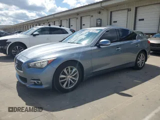 2016 Infiniti Q50 Premium with VIN JN1EV7APXGM301019, listed as a Copart auction lot 55994535 with 110,697 mi miles and Salvage title. Bid and sale history available at DreamBid. Image 1.