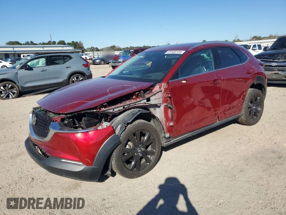 2021 Mazda CX-30 Turbo Premium Plus Package with VIN 3MVDMBEY1MM229448, listed as a Copart auction lot 81335134 with 39,738 mi miles and Salvage Title. Bid and sale history available at carsss.com. Image 1.