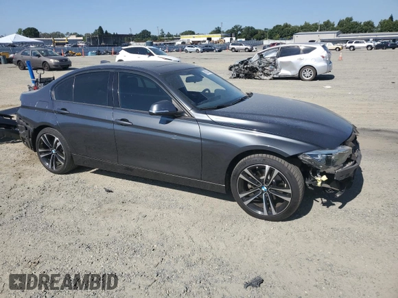 2018 BMW 3 Series 330i with VIN WBA8B9G54JNU95856, listed as a Copart auction lot 58526465 with 93,746 mi miles and Salvage title. Bid and sale history available at DreamBid. Image 4.
