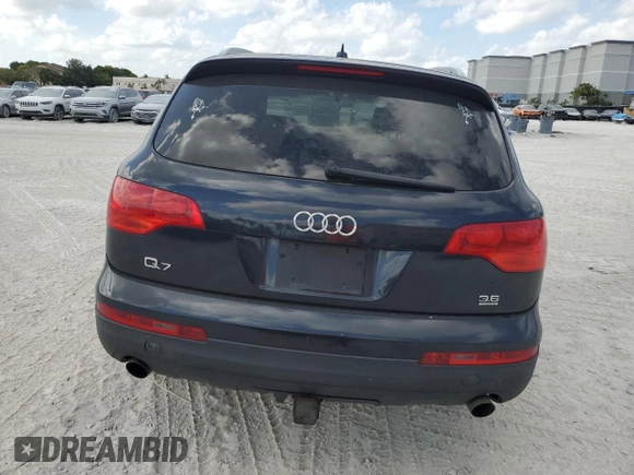 2007 Audi Q7 Premium with VIN WA1BY74L97D087375, listed as a Copart auction lot 55496285 with 163,850 mi miles and Clean title. Bid and sale history available at DreamBid. Image 6.