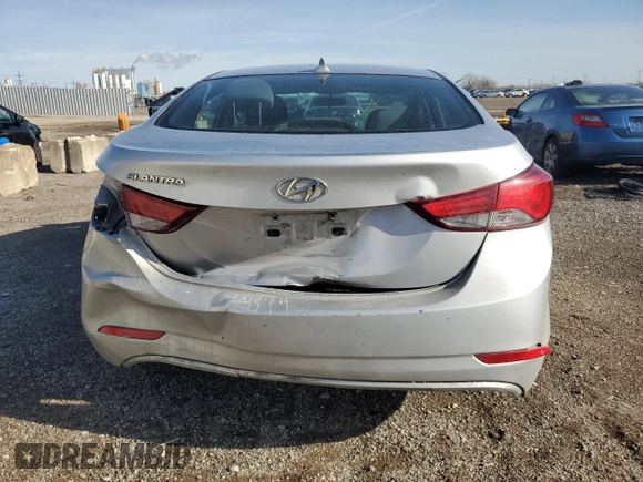 2014 Hyundai Elantra SE with VIN 5NPDH4AE4EH462714, listed as a Copart auction lot 51678175 with 188,850 mi miles and Salvage Title. Bid and sale history available at DreamBid. Image 6.