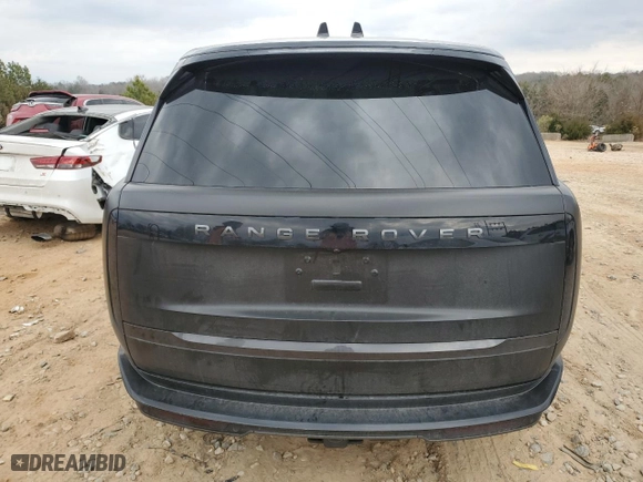 2024 Land Rover Range Rover SE with VIN SALKPBE94RA222080, listed as a Copart auction lot 43706375 with 0 mi miles and Salvage Title. Bid and sale history available at carsss.com. Image 6.