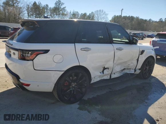 2021 Land Rover Range Rover Sport HST z VIN SALWS2RU8MA790341, wystawiony jako Copart lot #46989245 z przebiegiem 47 921 mil mil oraz Czysty tytuł • Clean title. Historia ofert i sprzedaży dostępna na DreamBid. Obrazek 3.