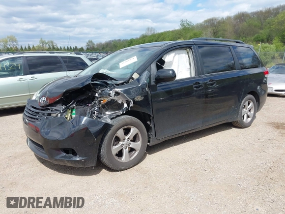 2012 Toyota Sienna LE AAS with VIN 5TDKK3DC1CS270204, listed as a IAAI auction lot 42204971 with 176,849 mi miles and . Bid and sale history available at DreamBid. Image 2.