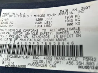 2007 Mitsubishi Eclipse GS with VIN 4A3AL25F57E058846, listed as a Copart auction lot 81765134 with 170,894 mi miles and Clean Title. Bid and sale history available at carsss.com. Image 10.