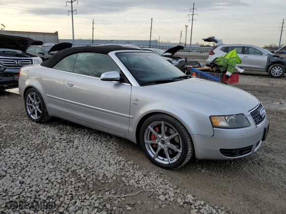 2006 Audi S4 with VIN WUARL48H46K900268, listed as a Copart auction lot 46163935 with 100,371 mi miles and Salvage Title. Bid and sale history available at carsss.com. Image 4.