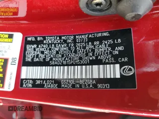 2023 Lexus ES 350 z VIN 58ADZ1B15PU153001, wystawiony jako Copart lot #43647225 z przebiegiem 31 187 mil mil oraz Szkoda całkowita • Salvage title. Historia ofert i sprzedaży dostępna na DreamBid. Obrazek 12.