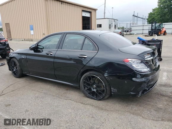 2017 Mercedes-Benz C 43 AMG with VIN 55SWF6EB3HU195318, listed as a Copart auction lot 57625645 with 67,974 mi miles and Salvage title. Bid and sale history available at DreamBid. Image 2.
